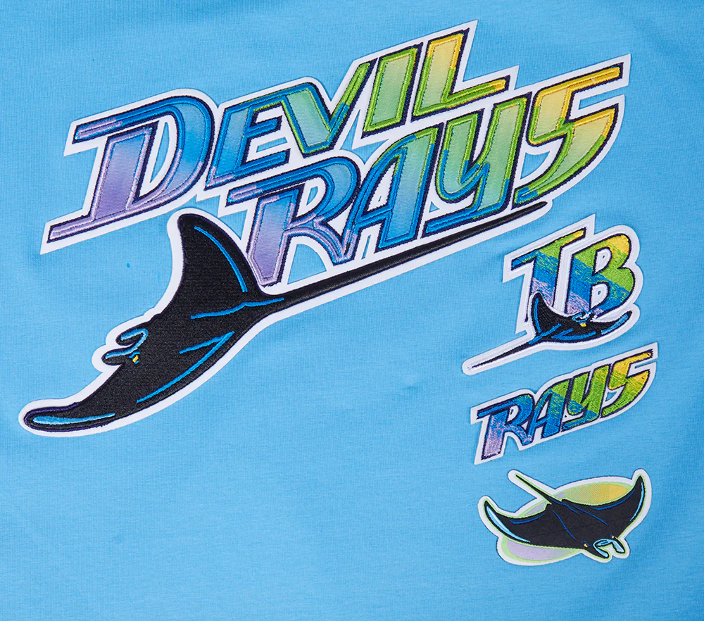 MLB TAMPA BAY RAYS RETRO CLASSIC WOMEN'S BOXY TOP (UNIVERSITY BLUE) - Image 5