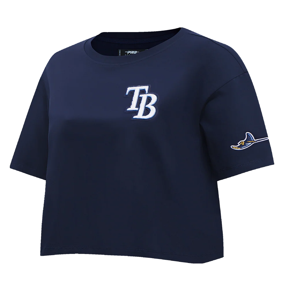 MLB TAMPA BAY RAYS CLASSIC WOMEN'S BOXY TOP (MIDNIGHT NAVY) - Image 2