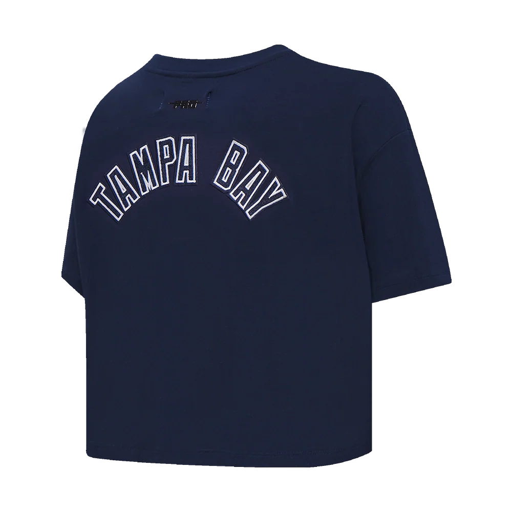 MLB TAMPA BAY RAYS CLASSIC WOMEN'S BOXY TOP (MIDNIGHT NAVY) - Image 4