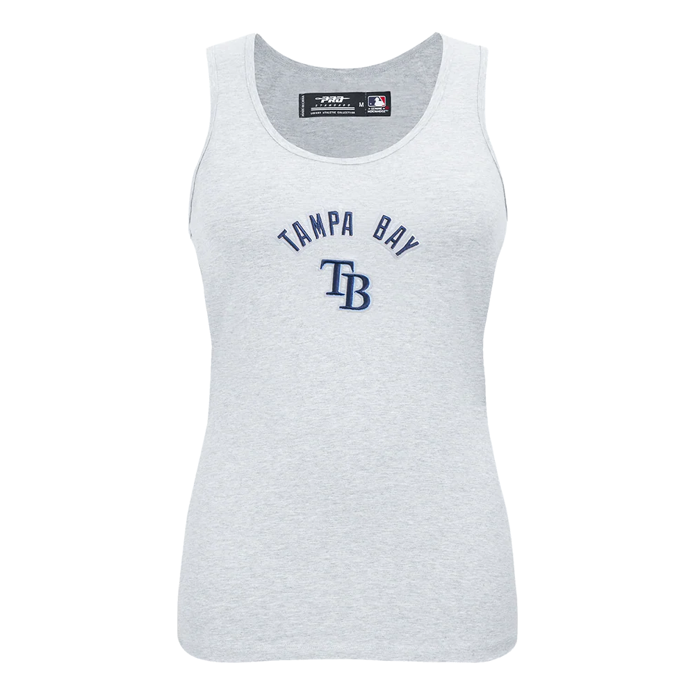 MLB TAMPA BAY RAYS CLASSIC WOMEN'S RELAXED FIT RACERBACK (HEATHER GREY)