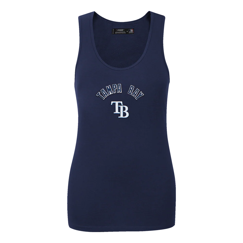 MLB TAMPA BAY RAYS CLASSIC WOMEN'S RELAXED FIT RACERBACK (MIDNIGHT NAVY)