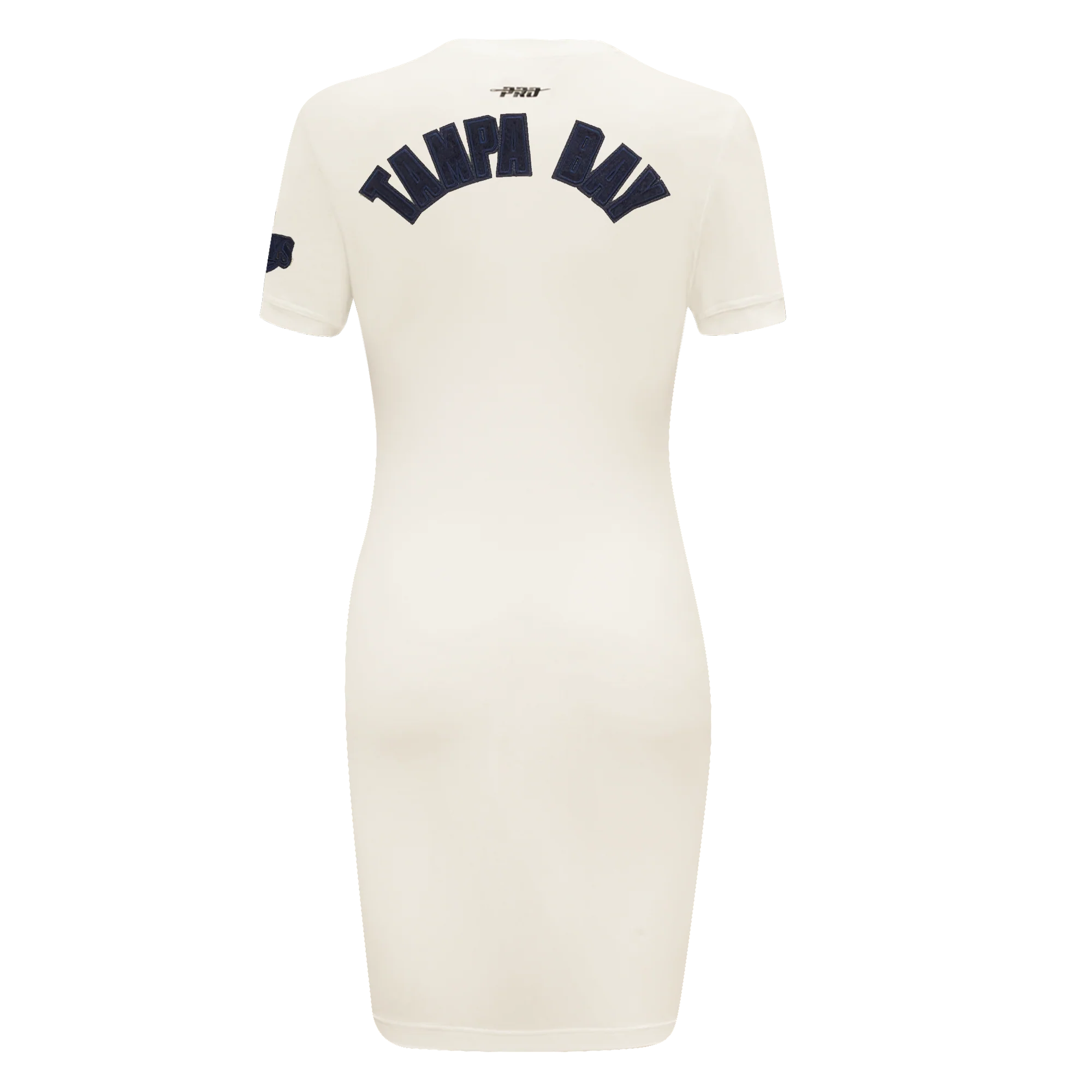 MLB TAMPA BAY RAYS TRIPLE TONAL BODYCON WOMEN'S DRESS (EGGSHELL) - Image 3
