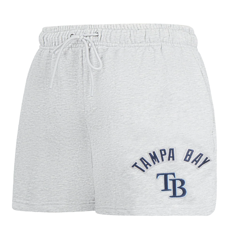 MLB TAMPA BAY RAYS CLASSIC WOMEN'S FLEECE SHORT (HEATHER GREY)