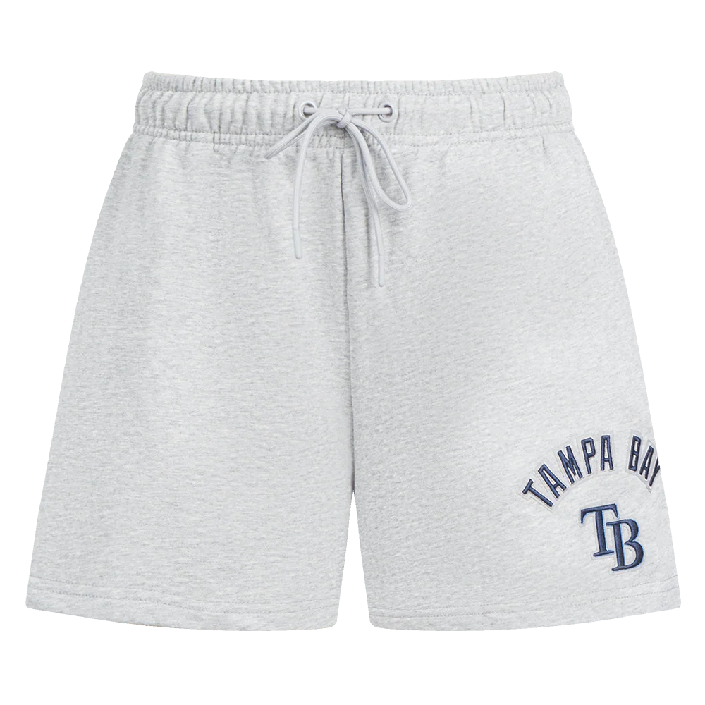 MLB TAMPA BAY RAYS CLASSIC WOMEN'S FLEECE SHORT (HEATHER GREY) - Image 2