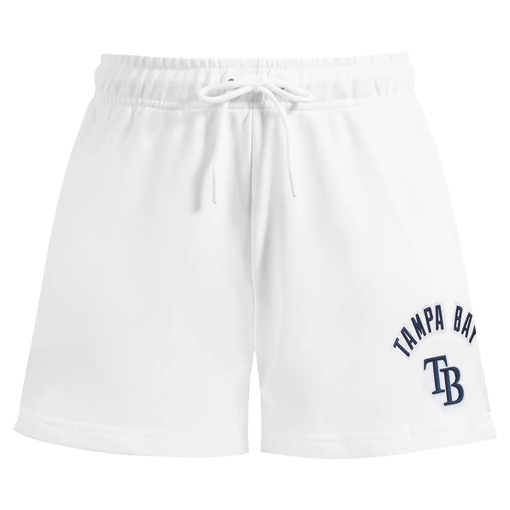 MLB TAMPA BAY RAYS CLASSIC WOMEN'S FLEECE SHORT (WHITE) - Image 2