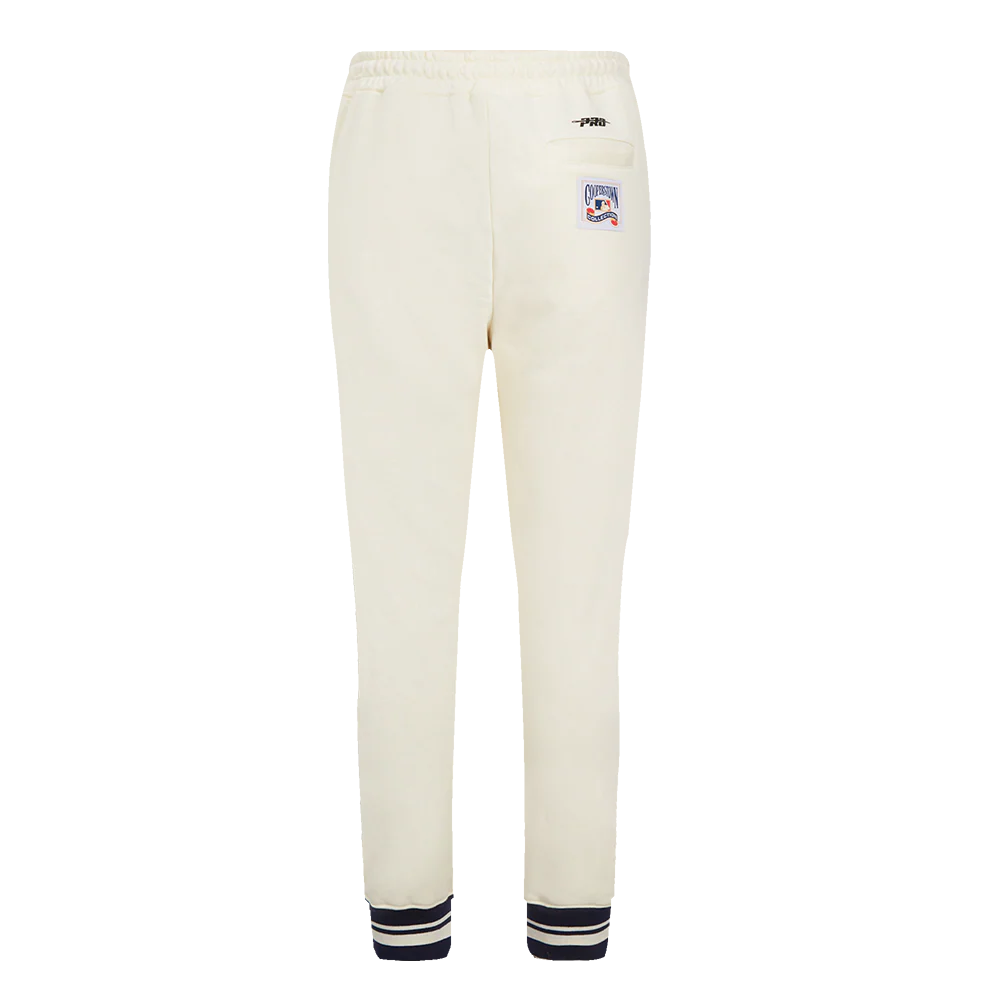 MLB TAMPA BAY RAYS RETRO CLASSIC WOMEN'S RIB SWEATPANT (EGGSHELL/ MIDNIGHT NAVY) - Image 4