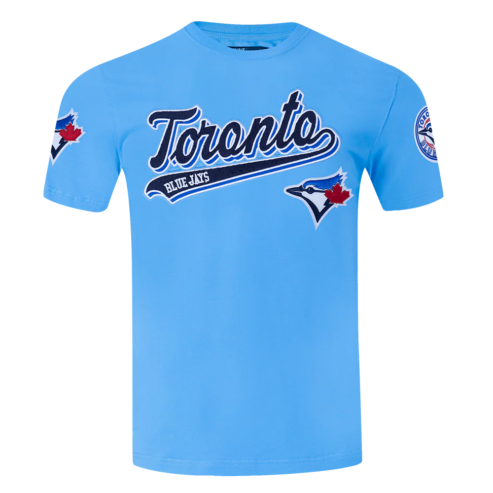MLB TORONTO BLUE JAYS SCRIPT TAIL MEN'S TOPS (UNIVERSITY BLUE)