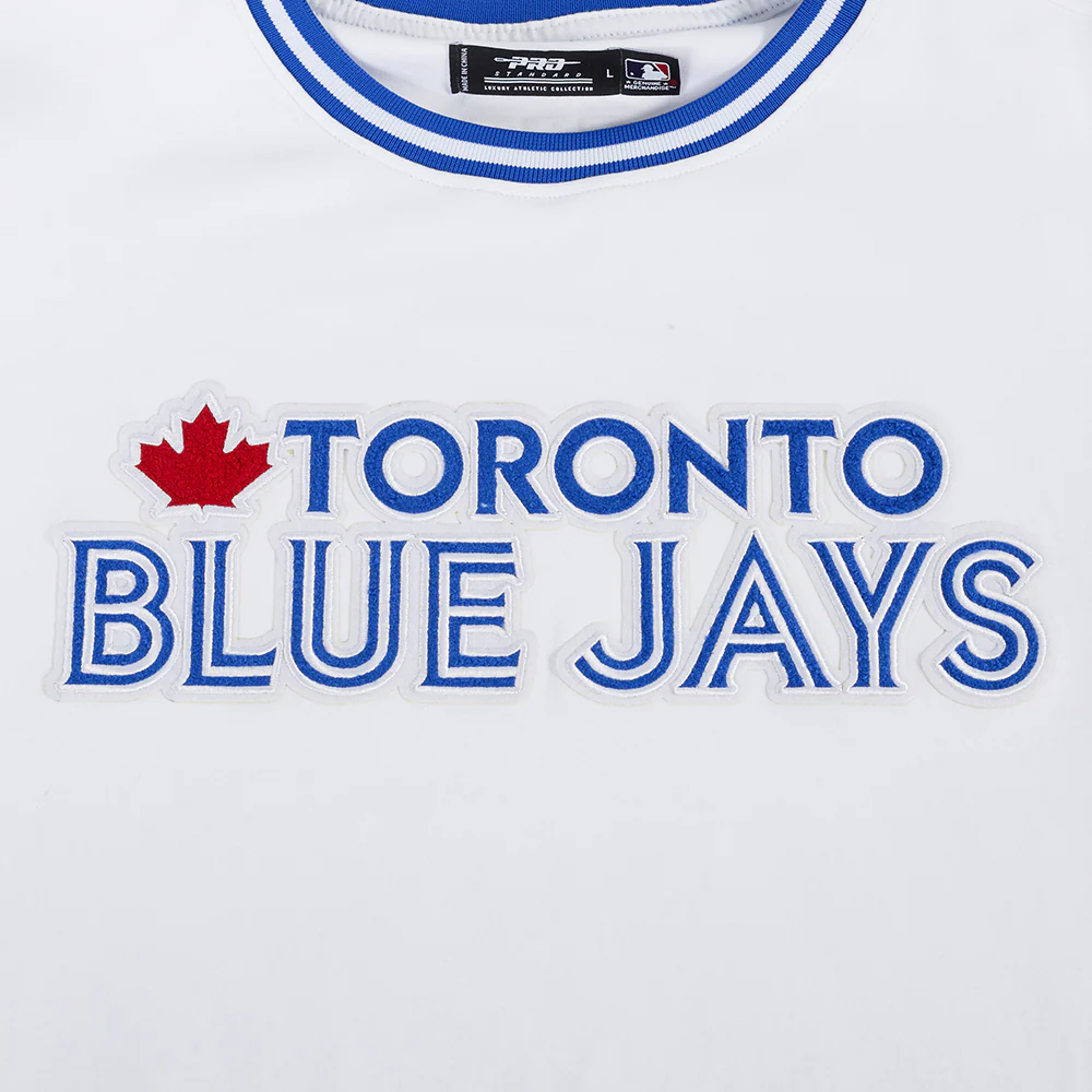 MLB TORONTO BLUE JAYS CLASSIC CHENILLE MEN'S TOP (WHITE) - Image 5