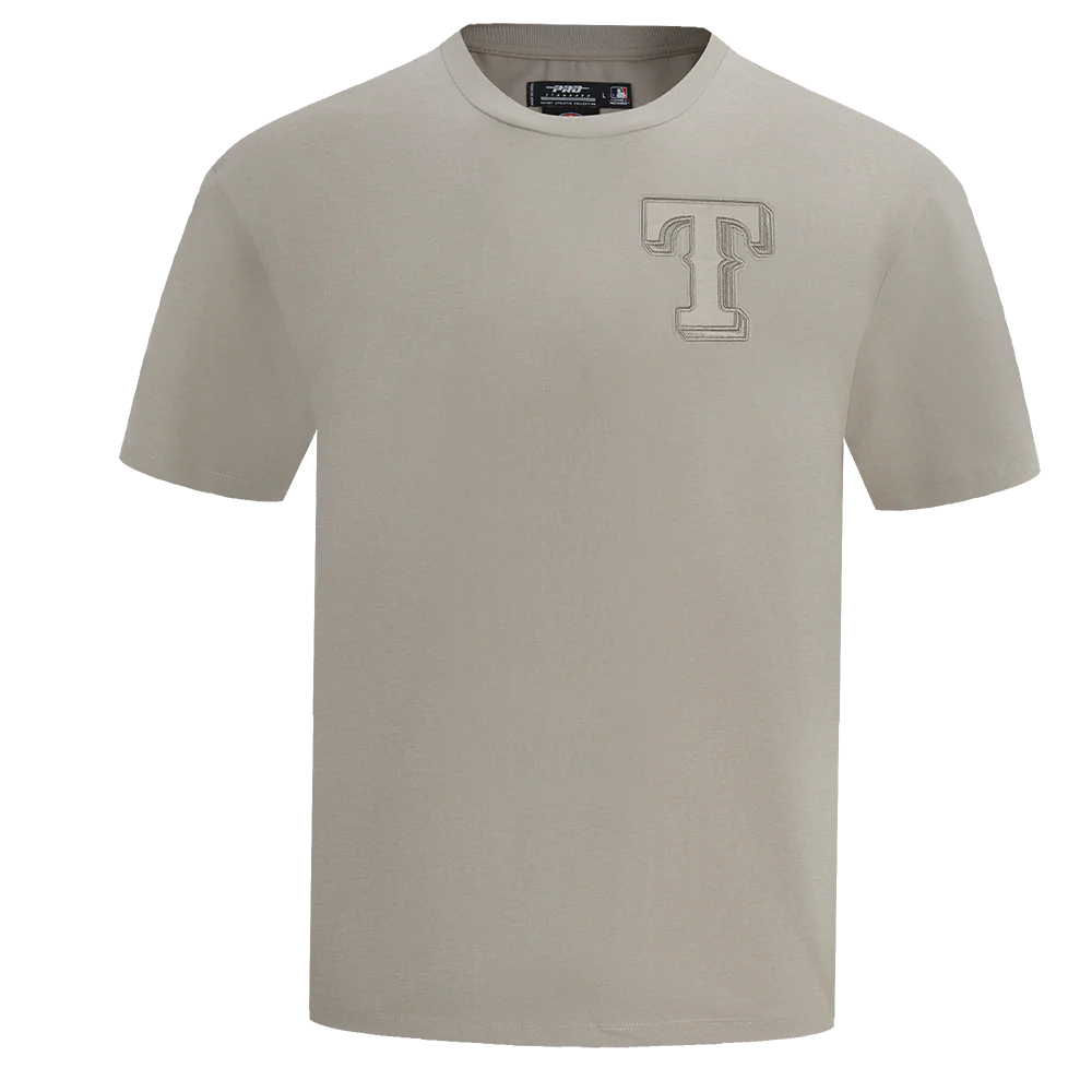 MLB TEXAS RANGERS NEUTRAL MEN'S DROP SHOULDER TOP (TAUPE)