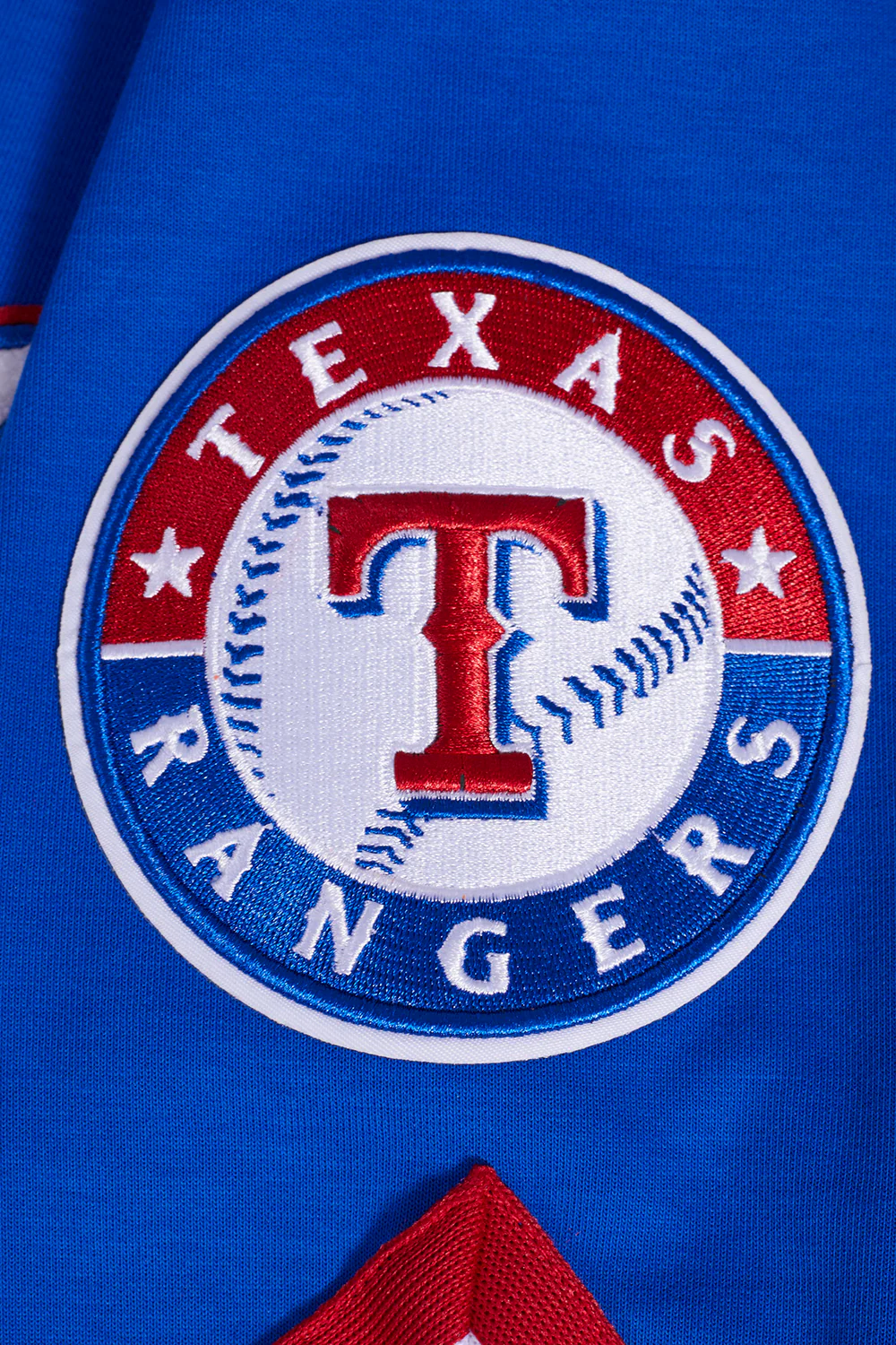 MLB TEXAS RANGERS CLASSIC MEN'S WARM UP JACKET (ROYAL BLUE/RED) - Image 6