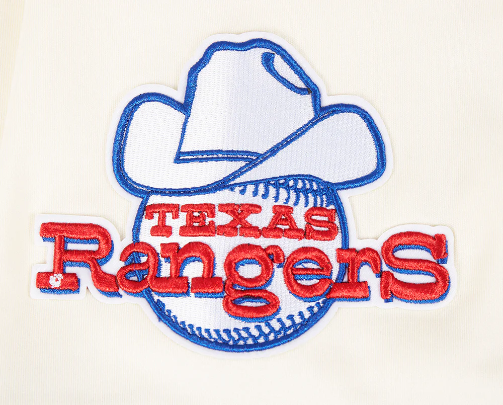 MLB TEXAS RANGERS RETRO CLASSIC MEN'S TOP (EGGSHELL/ ROYAL BLUE) - Image 5