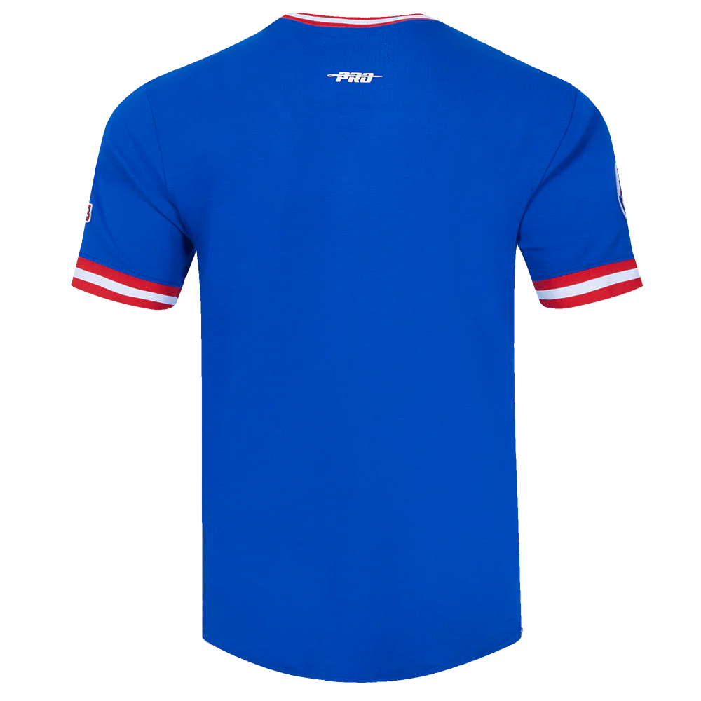 MLB TEXAS RANGERS RETRO CLASSIC MEN'S TOP (ROYAL BLUE/RED) - Image 3