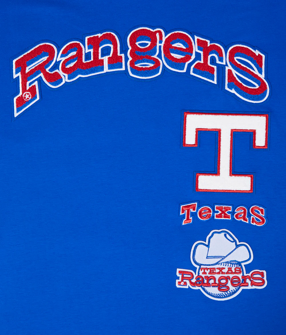 MLB TEXAS RANGERS RETRO CLASSIC MEN'S TOP (ROYAL BLUE/RED) - Image 6