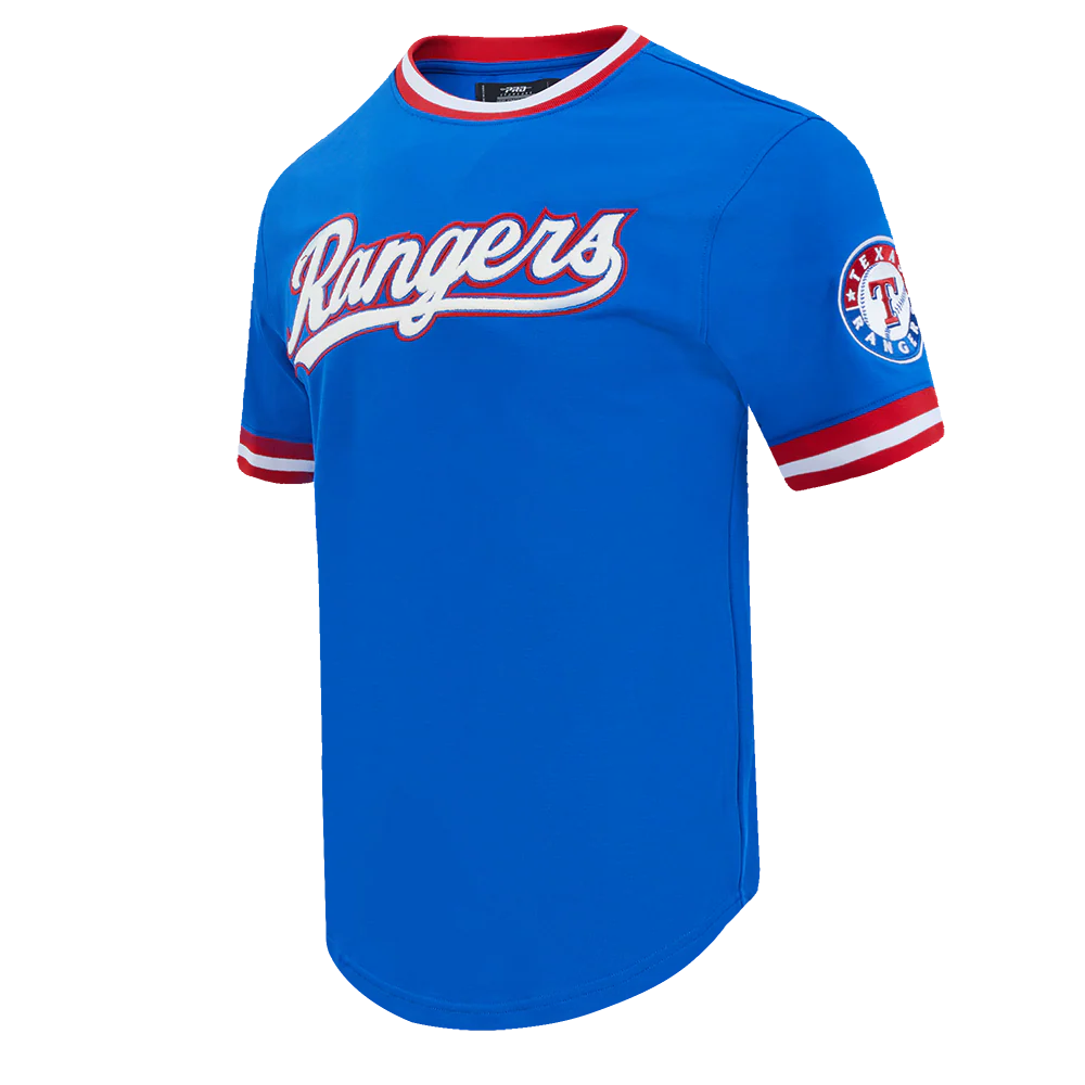 MLB TEXAS RANGERS CLASSIC CHENILLE MEN'S TOP (ROYAL BLUE) - Image 2