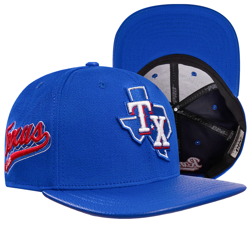 MLB TEXAS RANGERS SCRIPT TAIL WOOL STRAPBACK (ROYAL BLUE) - Image 4