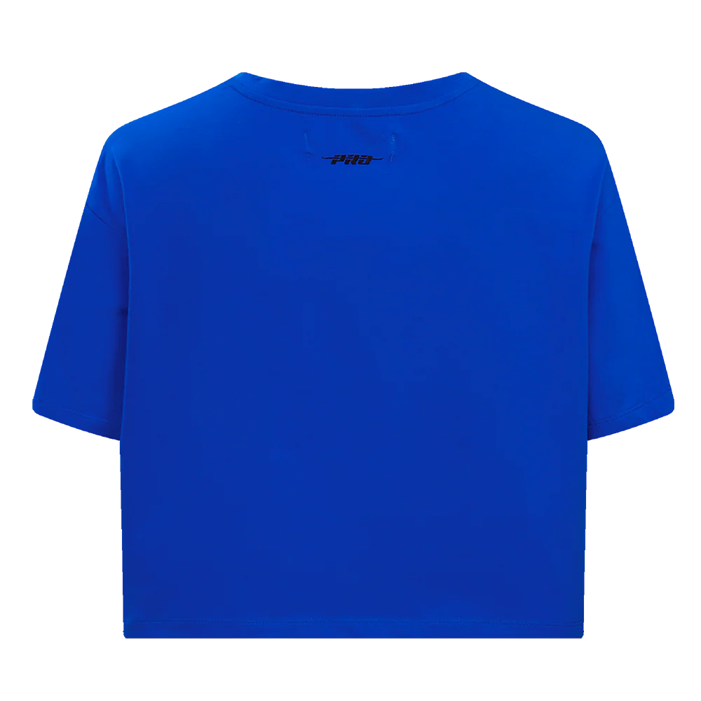 MLB TEXAS RANGERS RETRO CLASSIC WOMEN'S BOXY TOP (ROYAL BLUE) - Image 9