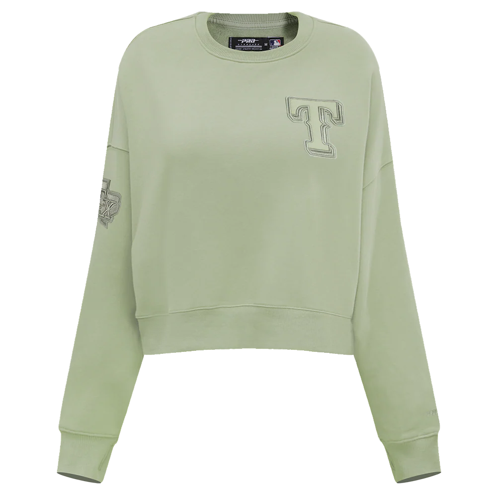 MLB TEXAS RANGERS NEUTRAL WOMEN'S CREWNECK (MOSS)