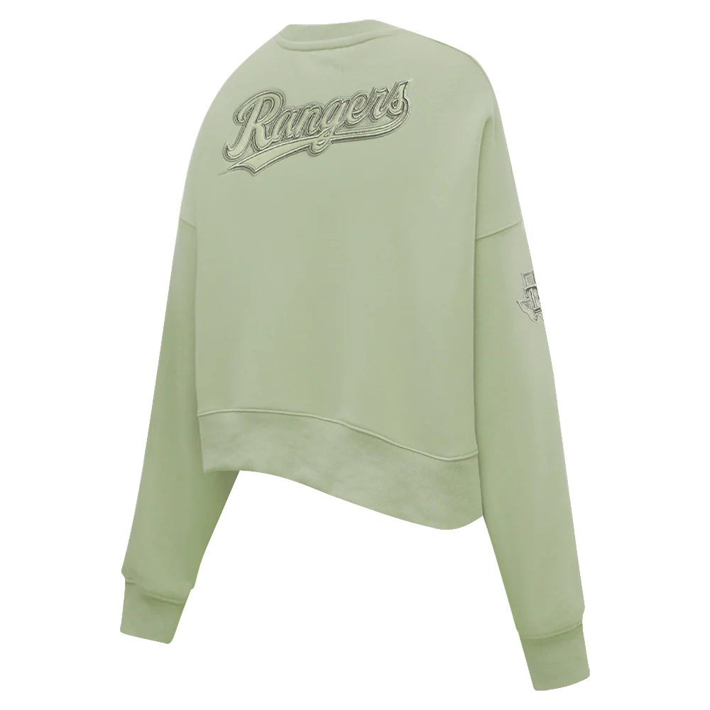 MLB TEXAS RANGERS NEUTRAL WOMEN'S CREWNECK (MOSS) - Image 4