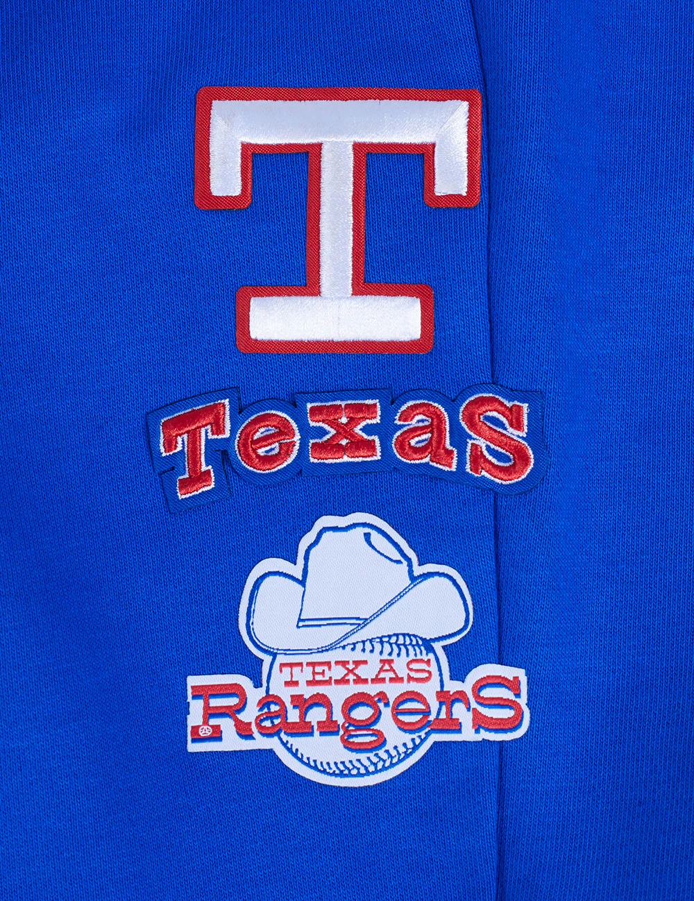 MLB TEXAS RANGERS RETRO CLASSIC WOMEN'S RIB SWEATPANT (ROYAL BLUE/RED) - Image 4