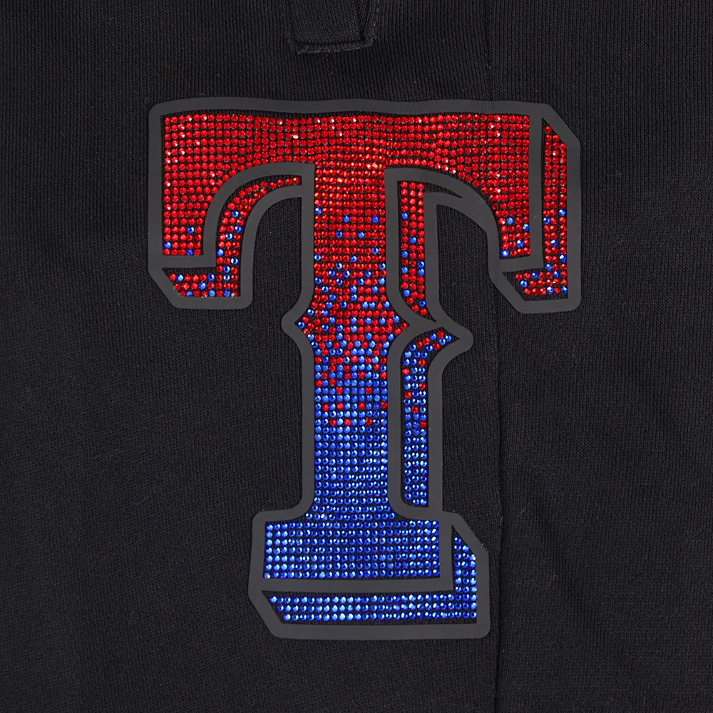 MLB TEXAS RANGERS JEWELS WOMEN'S FLEECE SWEATPANT (BLACK) - Image 6