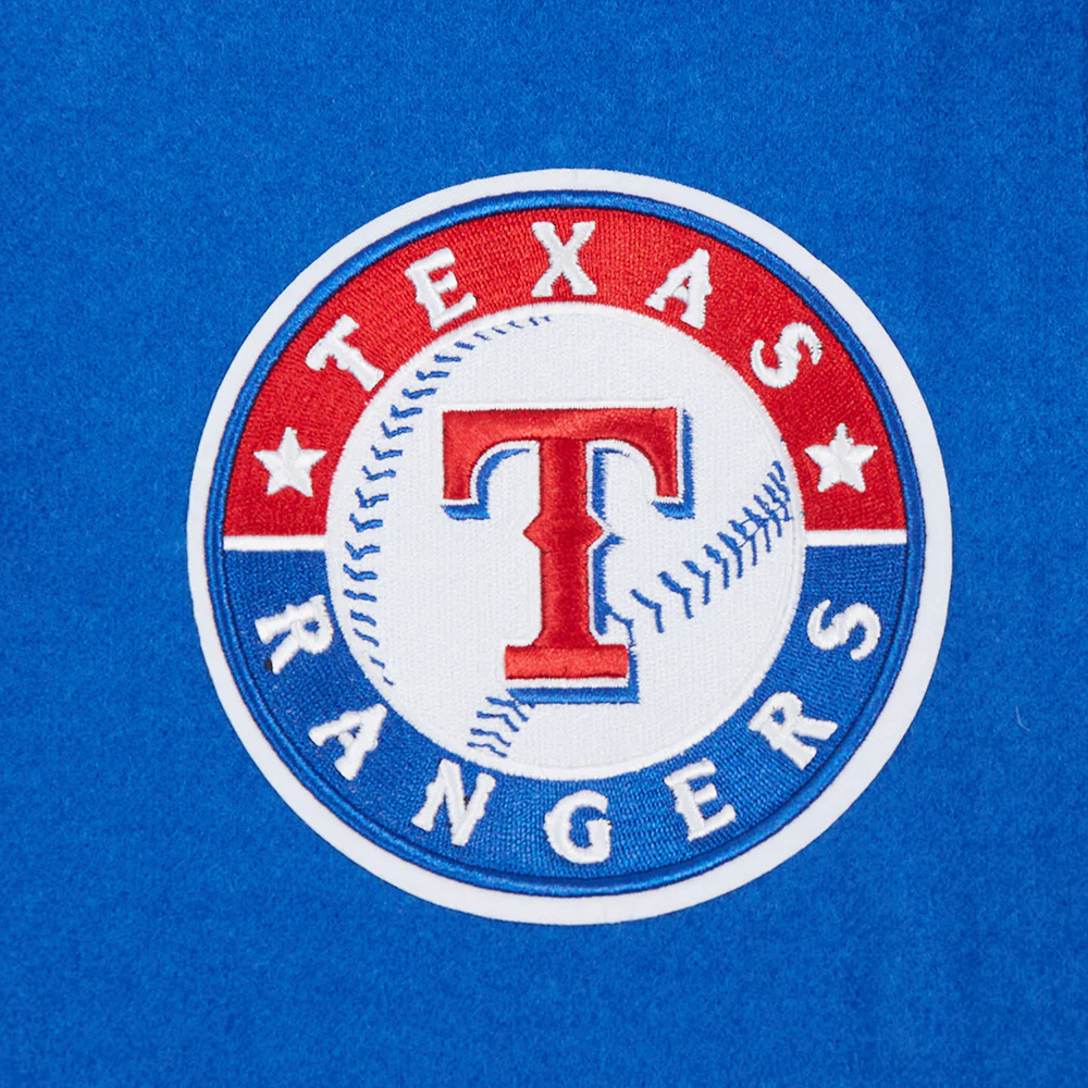 MLB TEXAS RANGERS CLASSIC WOMEN'S WOOL VARSITY JACKET (ROYAL BLUE/WHITE) - Image 5