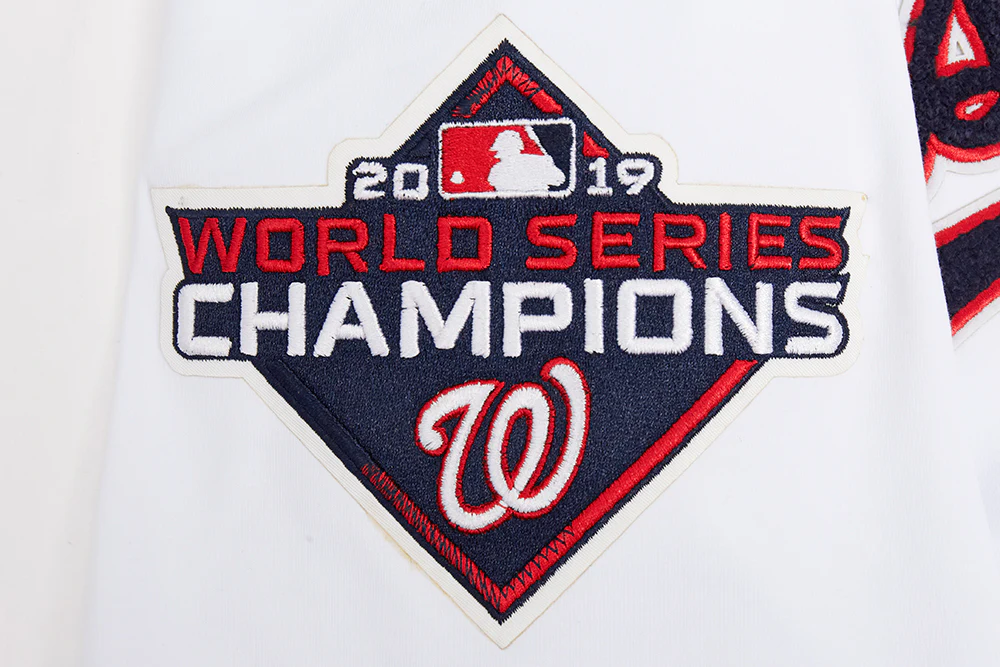 MLB WASHINGTON NATIONALS CLASSIC CHENILLE MEN'S TOP (WHITE) - Image 6