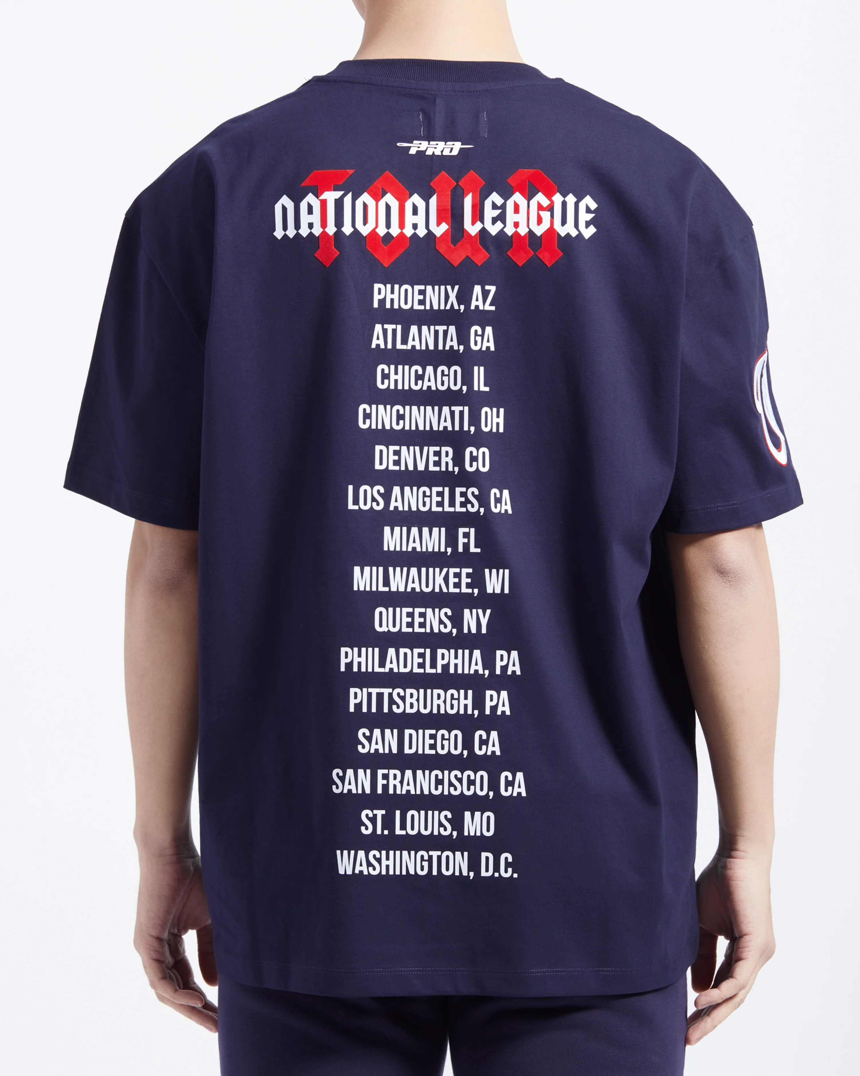 MLB WASHINGTON NATIONALS CITY TOUR CJ DROP SHOULDER TEE (MIDNIGHT NAVY) - Image 4
