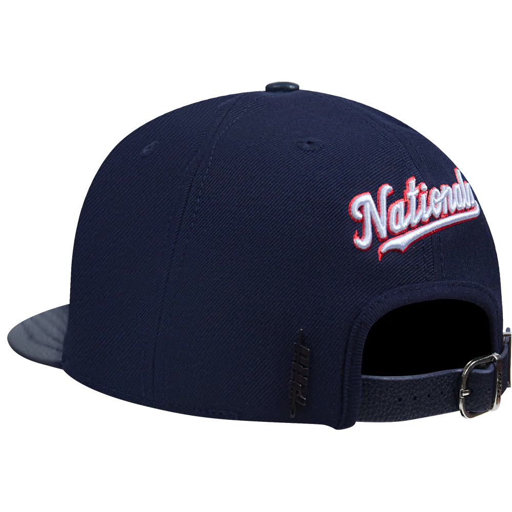 MLB WASHINGTON NATIONALS SCRIPT TAIL WOOL STRAPBACK (MIDNIGHT NAVY) - Image 3