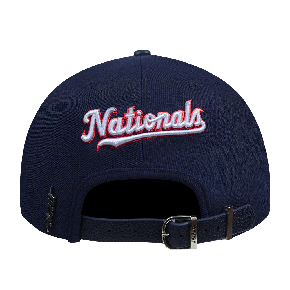 MLB WASHINGTON NATIONALS SCRIPT TAIL WOOL STRAPBACK (MIDNIGHT NAVY) - Image 4
