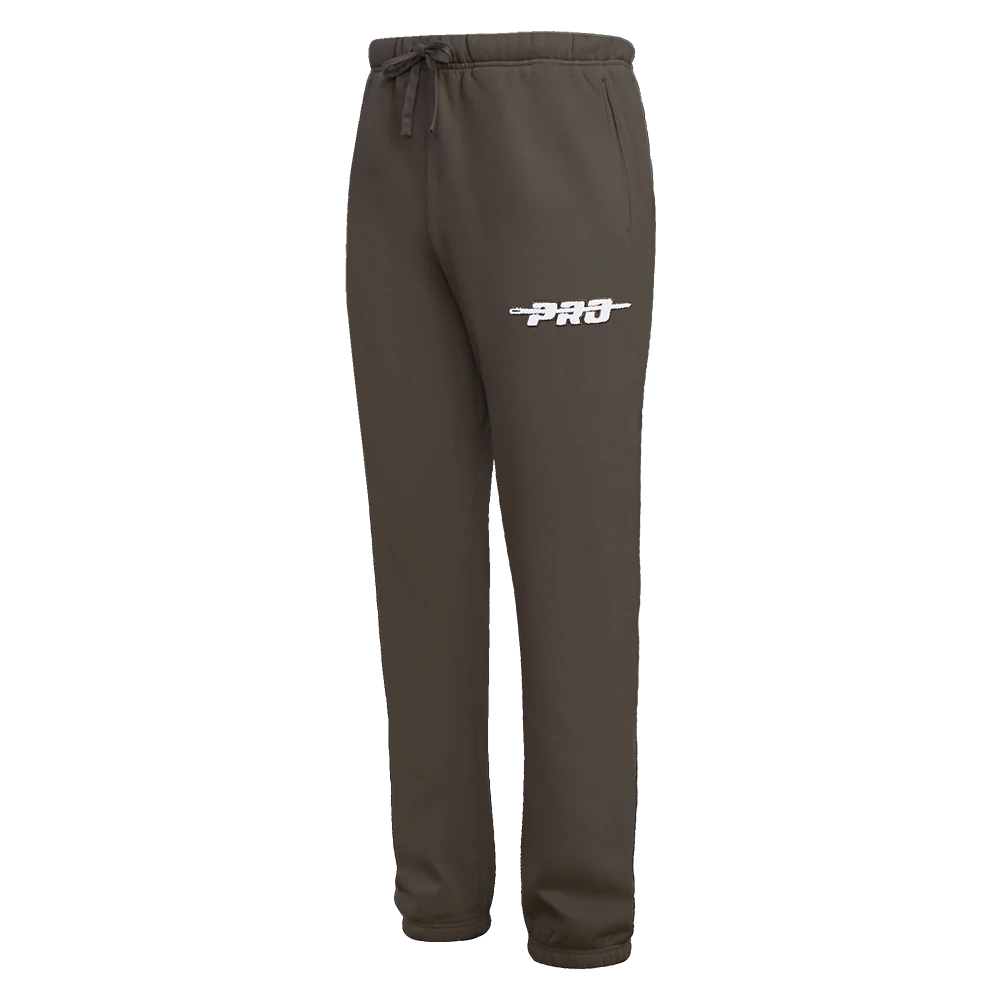 PRO STANDARD CLASSIC CHENILLE WHT LOGO MEN'S FLC SWEATPANT (DARK TAUPE) - Image 4