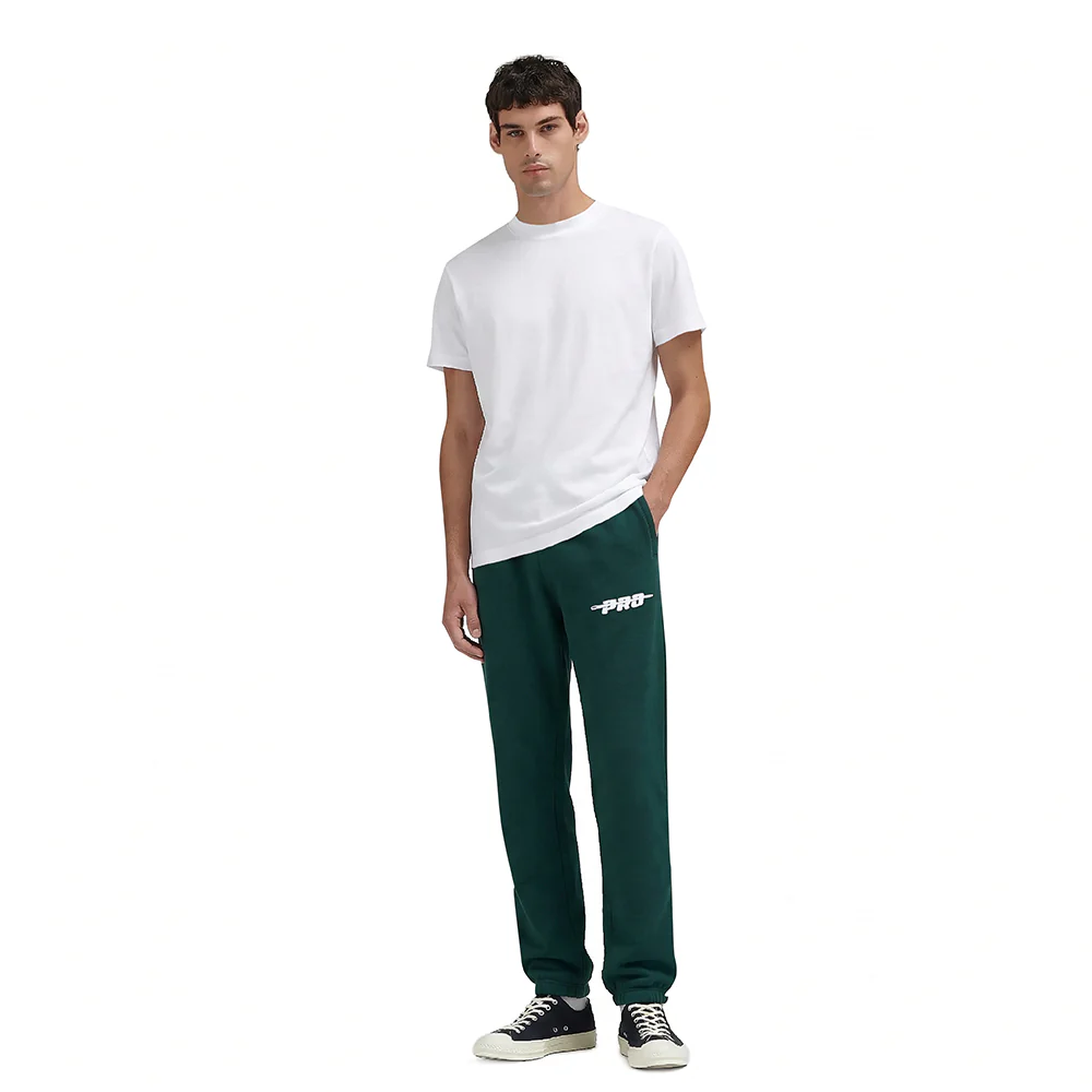 PRO STANDARD CLASSIC CHENILLE WHT LOGO MEN'S FLC SWEATPANT (FOREST GREEN) - Image 3