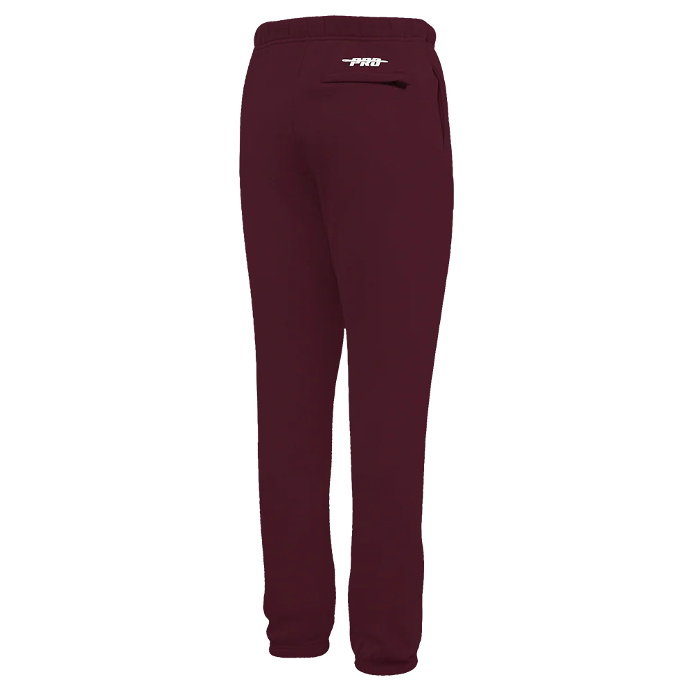 PRO STANDARD CLASSIC CHENILLE WHT LOGO MEN'S FLC SWEATPANT (WINE) - Image 5
