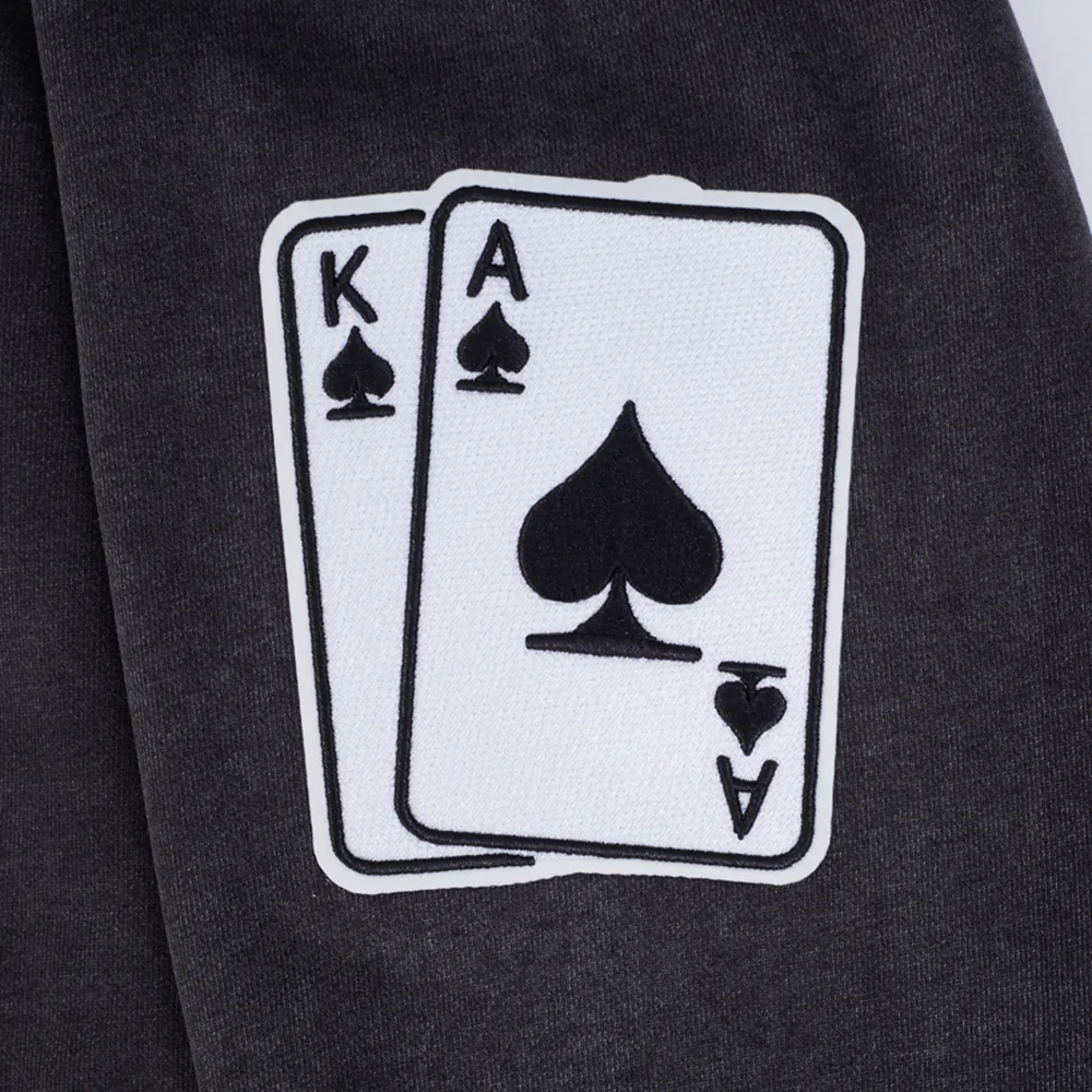 PRO STANDARD NEVER BET AGAINST MEN'S DROP SHOULDER FLC PO HOODIE (BLACK) - Image 5