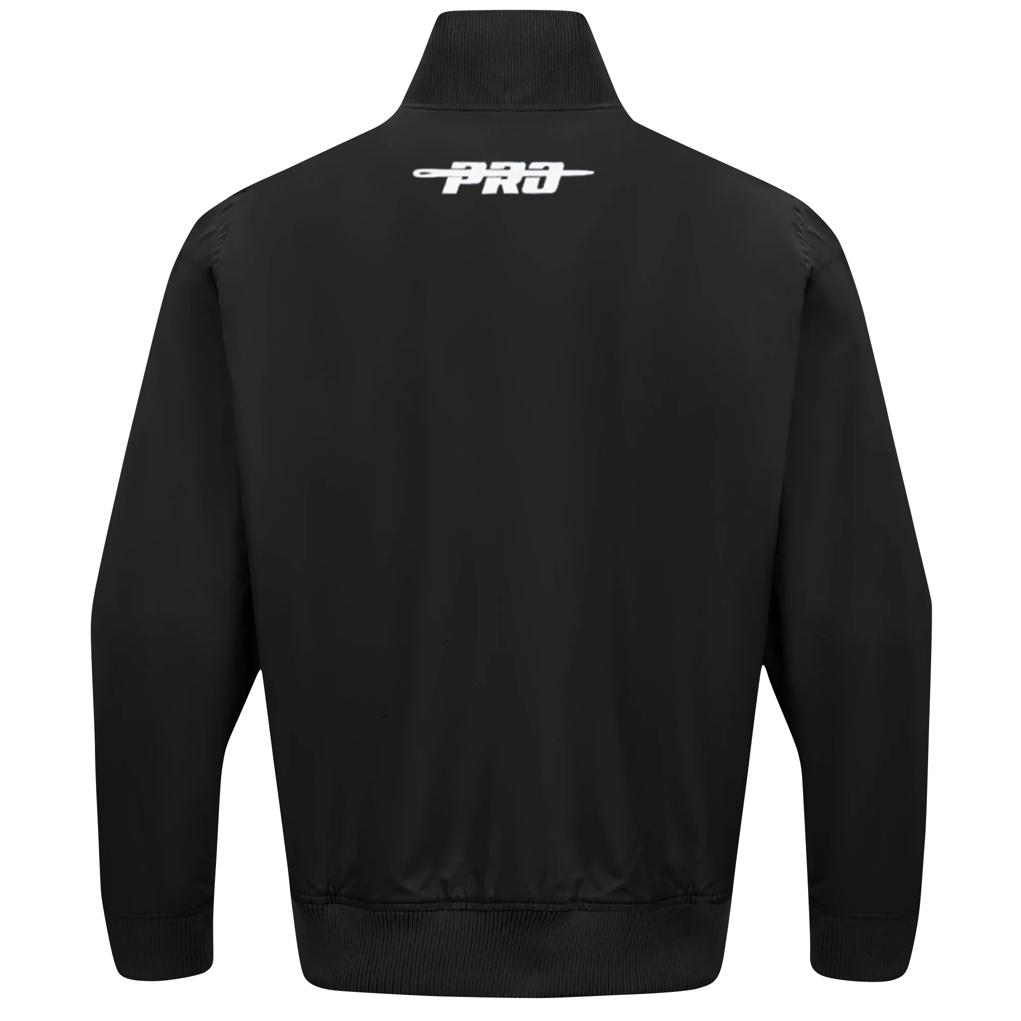 PRO STANDARD CLASSIC CHENILLE WHT LOGO MEN'S TWILL JACKET (BLACK) - Image 3