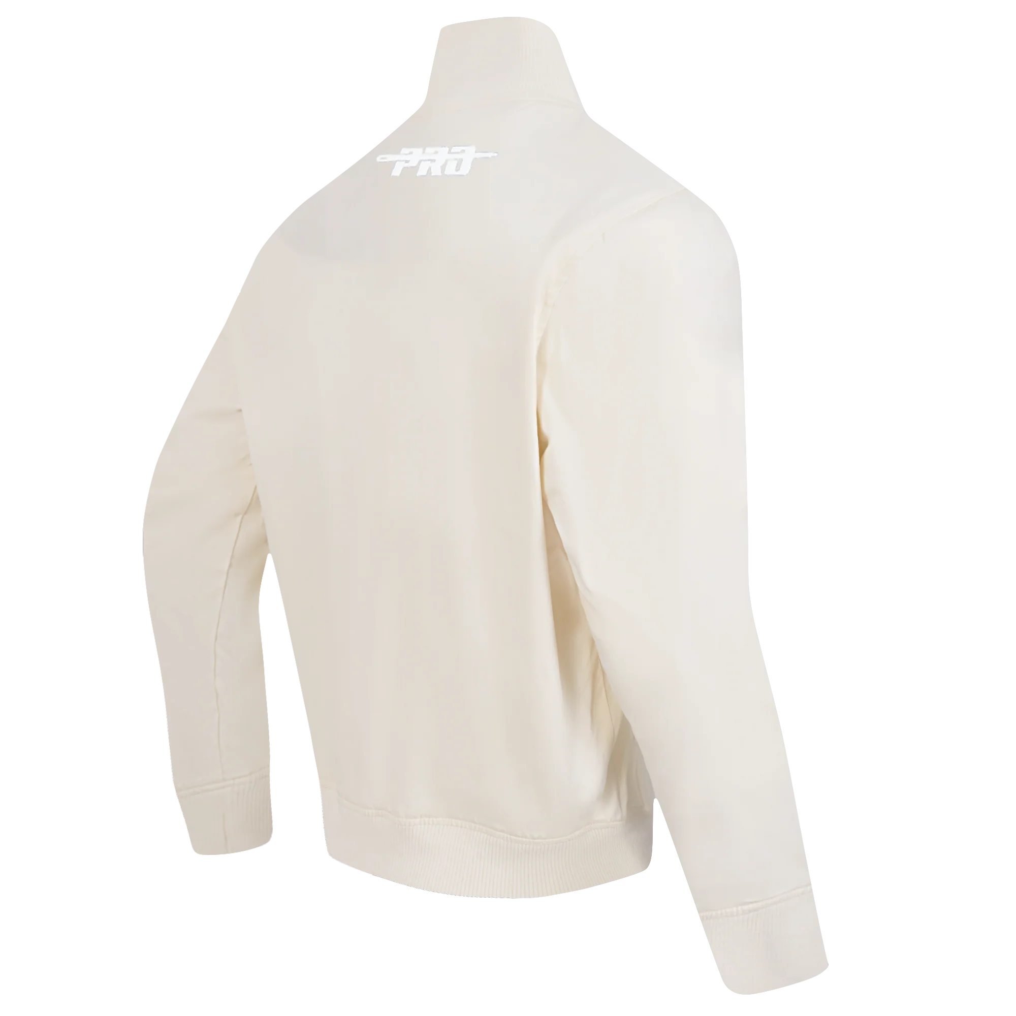 PRO STANDARD CLASSIC CHENILLE WHT LOGO MEN'S TWILL JACKET (EGGSHELL) - Image 4
