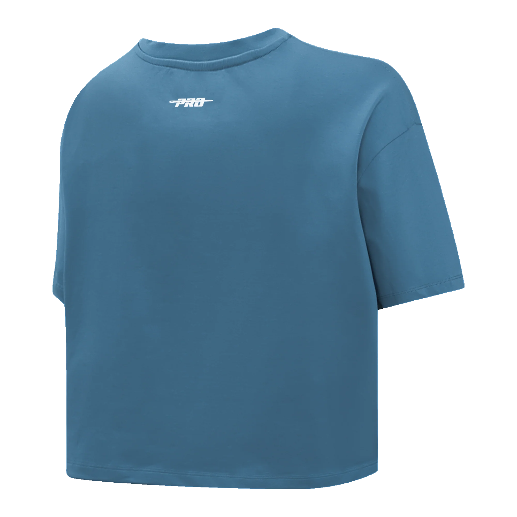 PRO STANDARD CLASSIC CHENILLE WHT LOGO WOMEN'S SJ BOXY TEE (STEEL BLUE) - Image 4