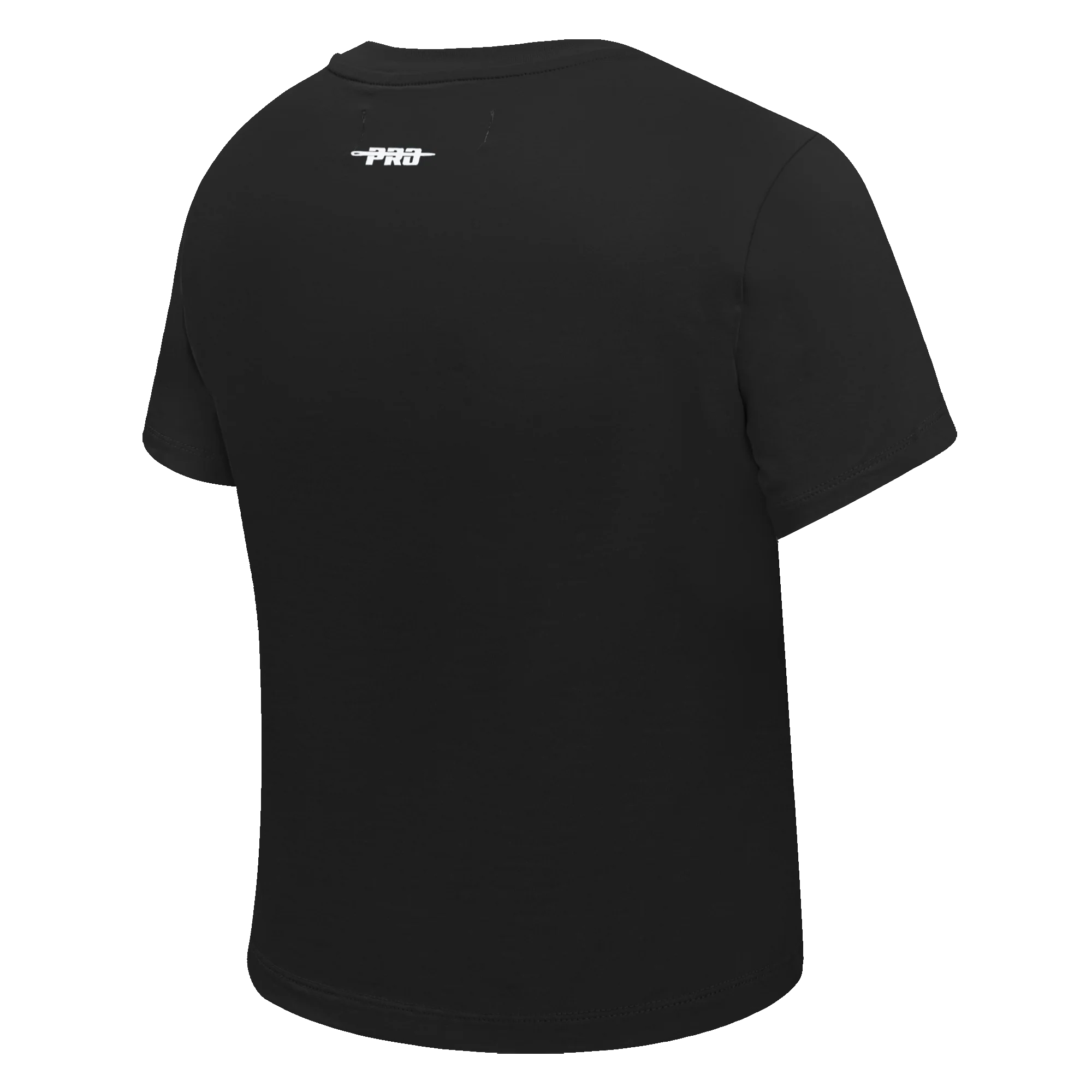 PRO STANDARD CLASSIC CHENILLE WHT LOGO WOMEN'S BABY DOLL TEE (BLACK) - Image 4
