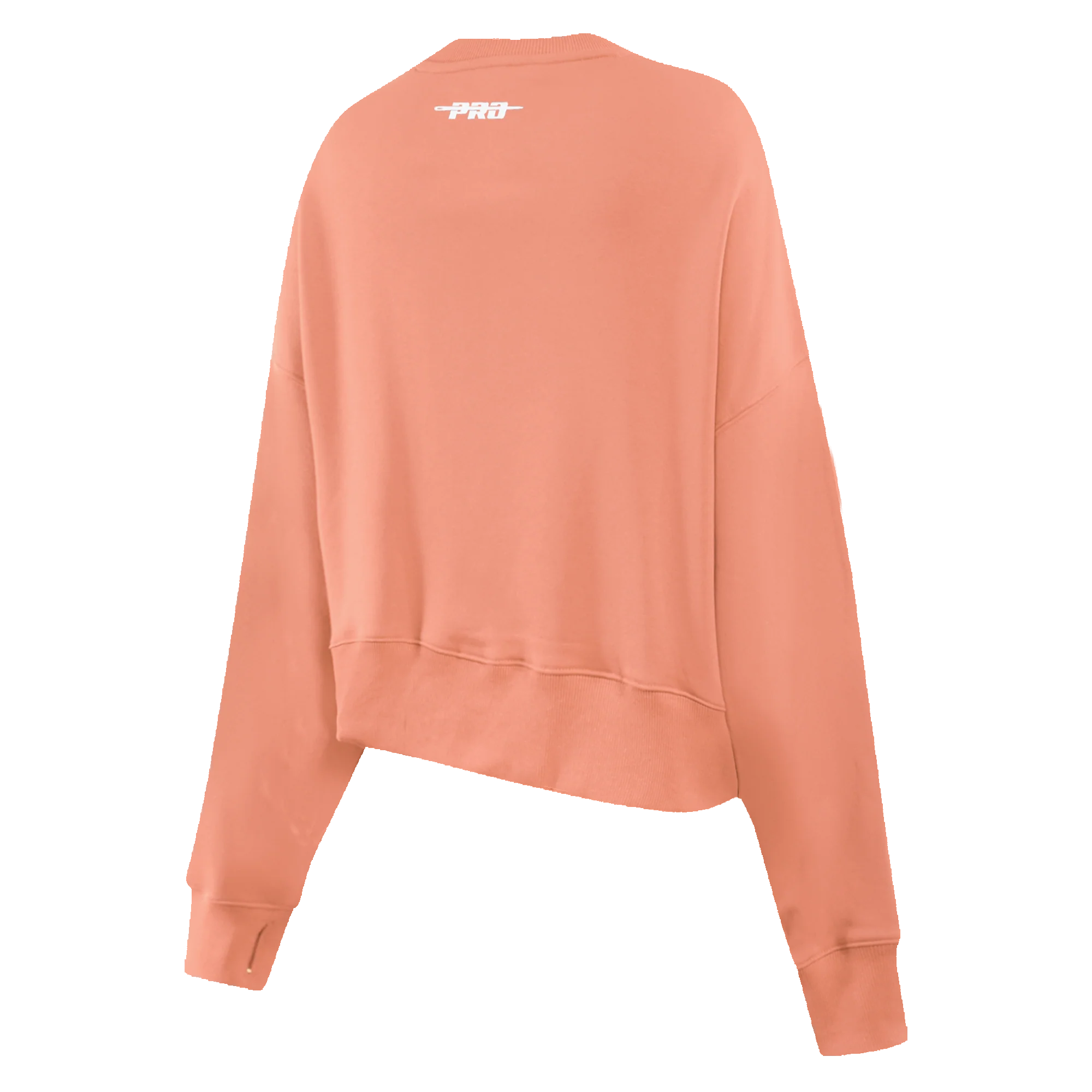 PRO STANDARD CLASSIC CHENILLE WHT LOGO WOMEN'S FLC CREWNECK (GUAVA) - Image 4
