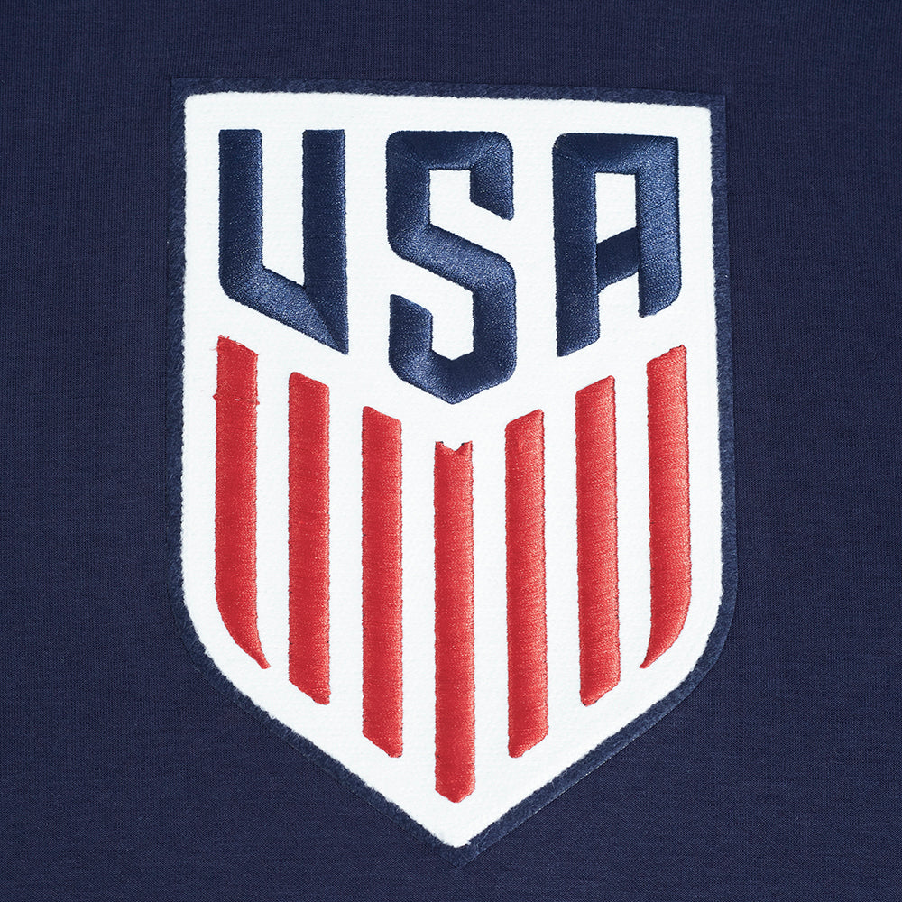 US SOCCER CLASSIC MEN'S DOUBLE KNIT PULLOVER HOODIE (MIDNIGHT NAVY) - Image 5