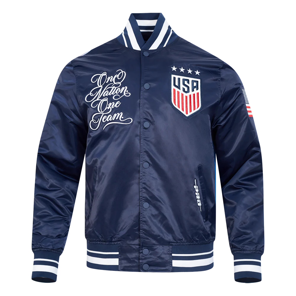 US SOCCER SUBLIMATED SATIN JACKET M MIDNIGHT SKY (MIDNIGHT NAVY)