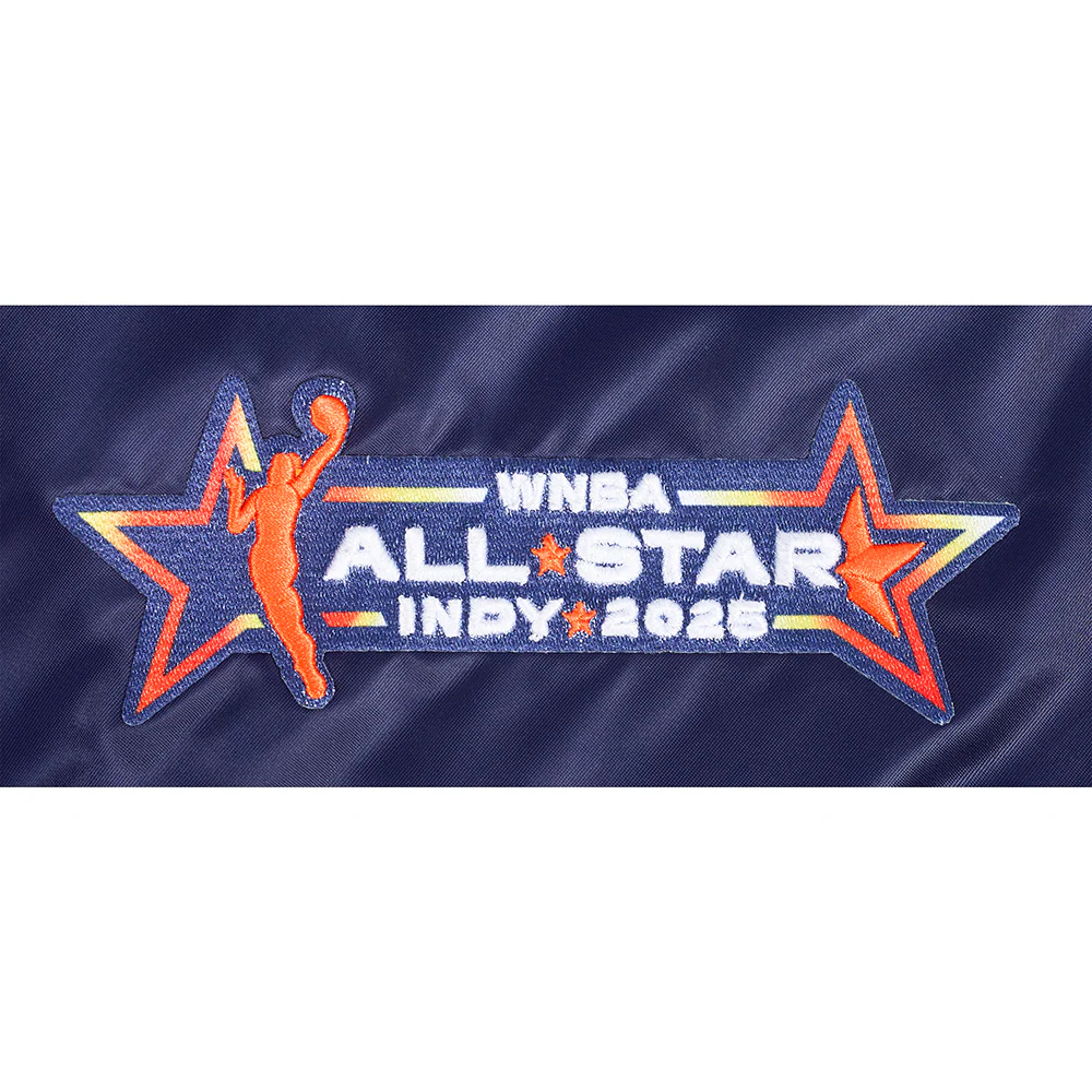 WNBA ALL STAR 2025 MEN'S SUBLIMATED SATIN JACKET (MIDNIGHT NAVY) - Image 8