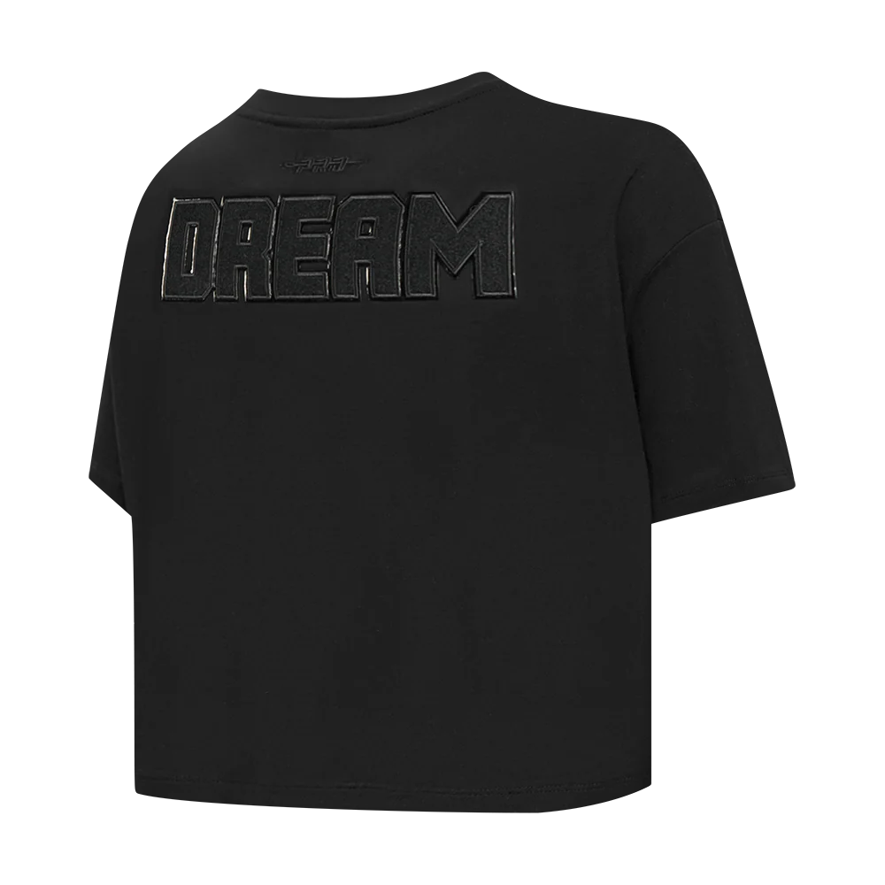WNBA ATLANTA DREAM TRIPLE BLACK WOMEN'S SJ BOXY TEE (BLACK) - Image 6