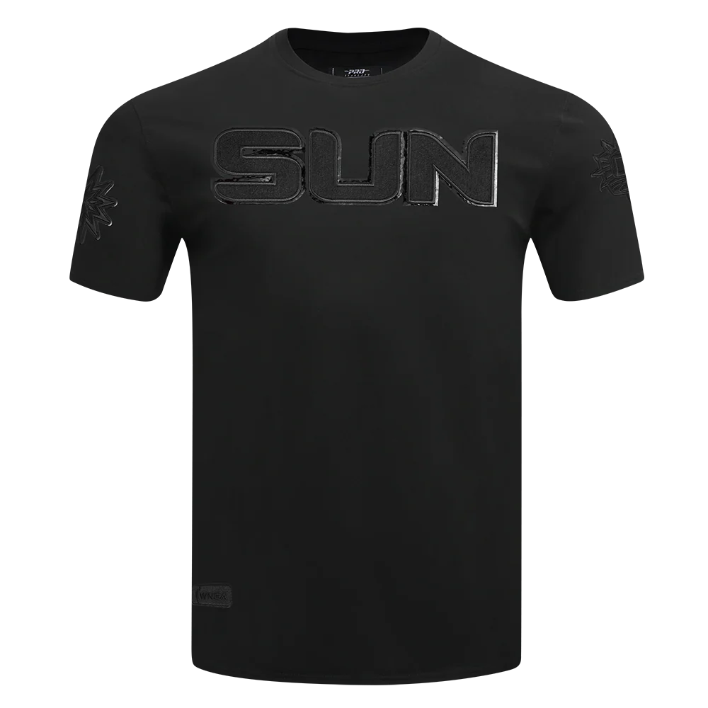 WNBA CONNECTICUT SUN TRIPLE BLACK MEN'S SINGLE JERSEY TEE (BLACK) - Image 3