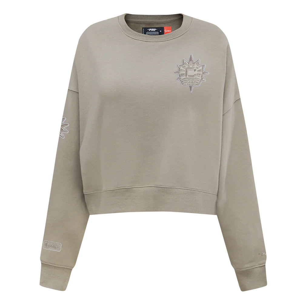 WNBA CONNECTICUT SUN NEUTRAL WOMEN'S FLEECE CREWNECK (TAUPE)
