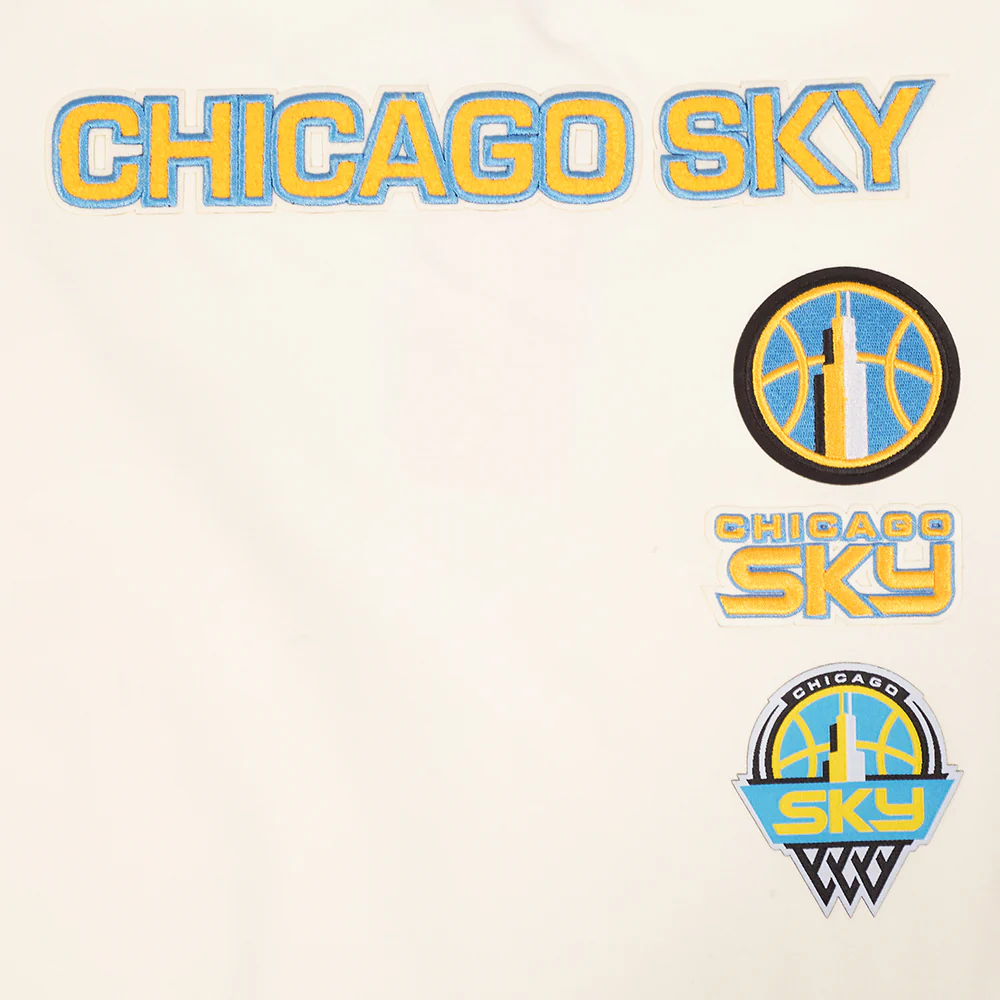 WNBA CHICAGO SKY RETRO CLASSICS WOMEN'S SINGLE JERSEY BOXY TEE (EGGSHELL) - Image 5