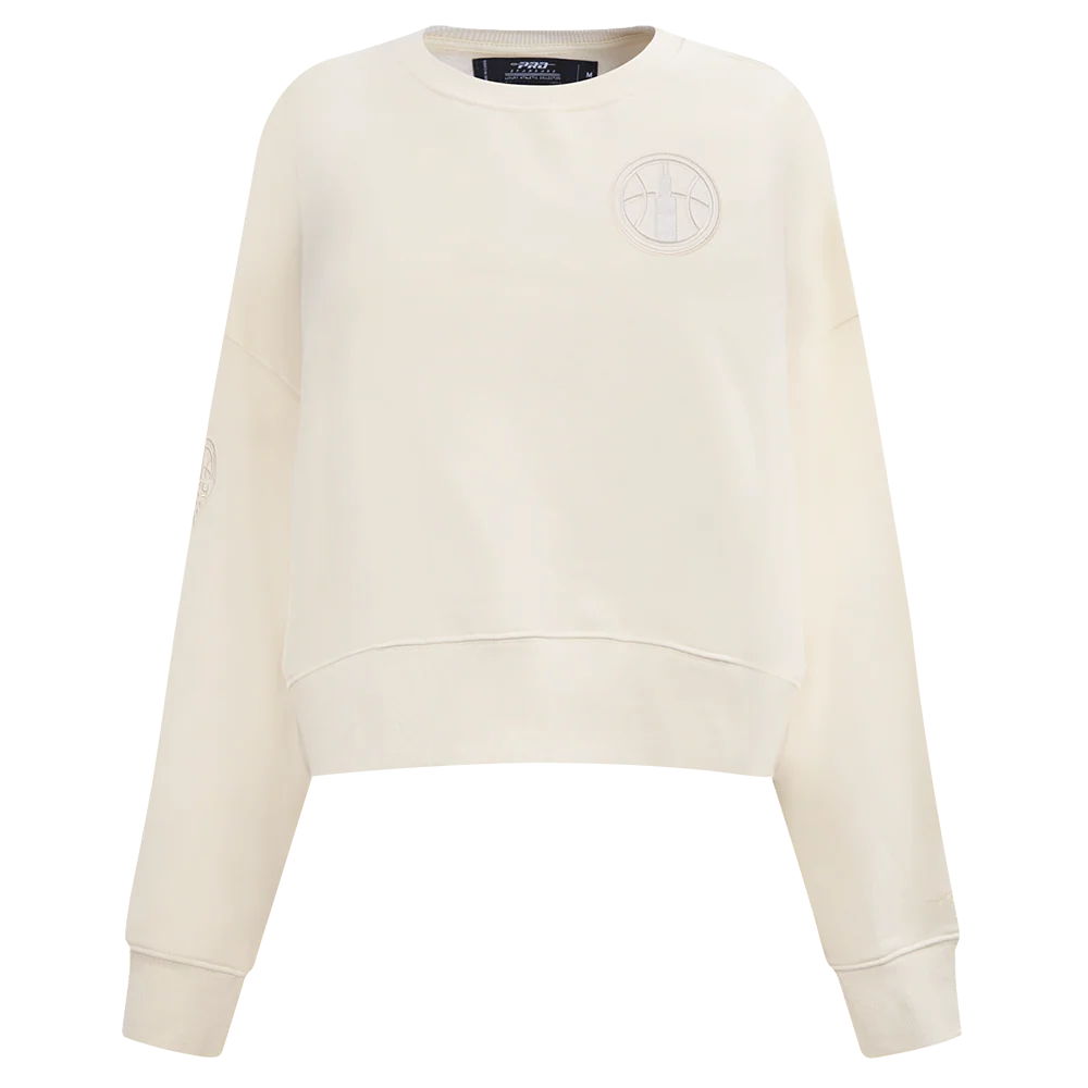 WNBA CHICAGO SKY NEUTRAL WOMEN'S FLEECE CREWNECK (EGGSHELL)