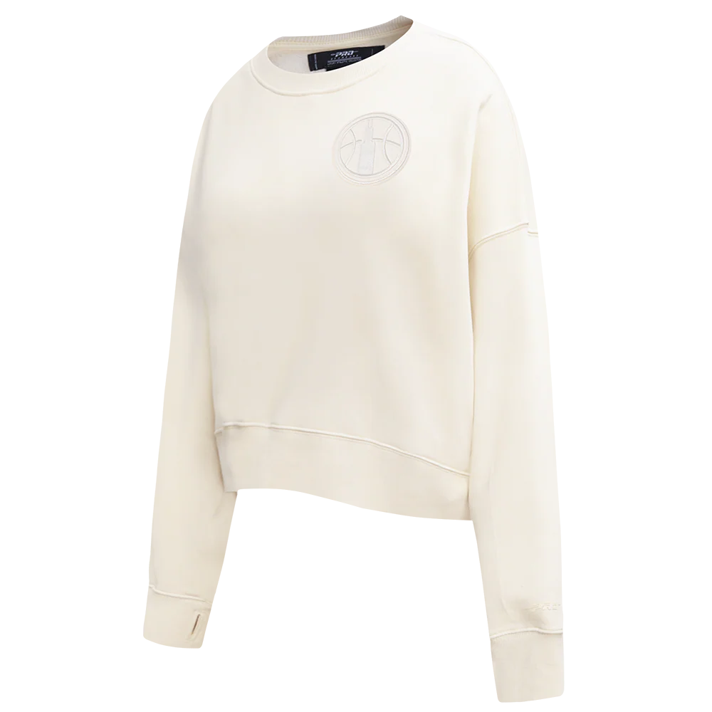 WNBA CHICAGO SKY NEUTRAL WOMEN'S FLEECE CREWNECK (EGGSHELL) - Image 2