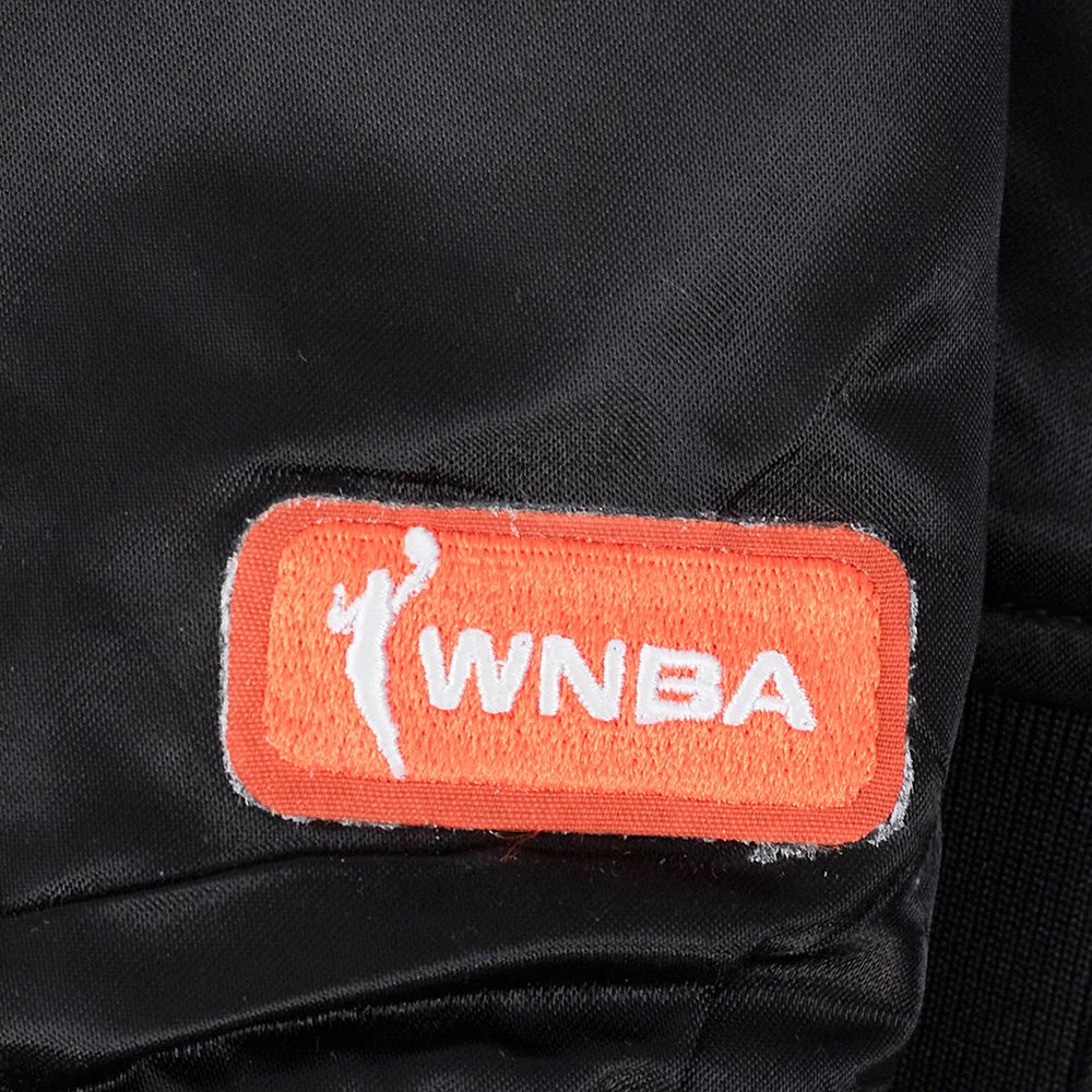 WNBA CHICAGO SKY JEWELS WOMEN'S SATIN JACKET (BLACK) - Image 7