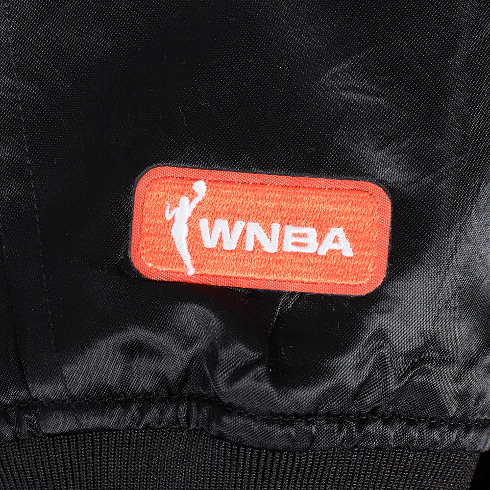 WNBA CHICAGO SKY CLASSIC ESSENTIALS WOMEN'S SATIN JACKET (BLACK) - Image 9