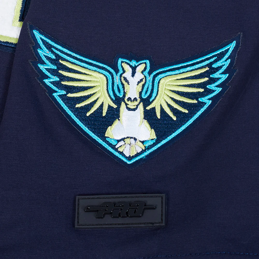 WNBA DALLAS WINGS CLASSIC CHENILLE MEN'S SINGLE JERSEY TEE (MIDNIGHT NAVY) - Image 8